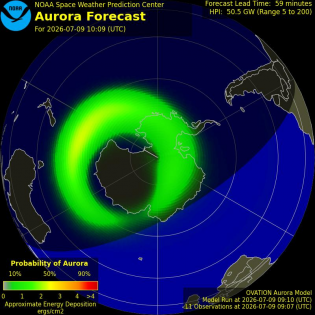 Current Southern hemispheric power input map